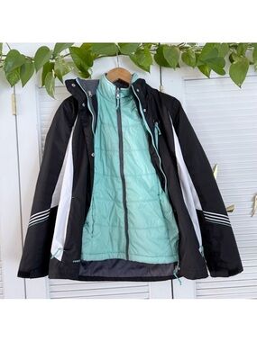 Free Country | Women’s Medium 3-in-1 Jacket Faux Fur Lined Lightweight Coat GUC